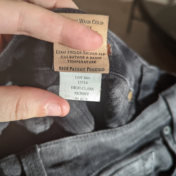 James Jeans High Class Edition Skinny Jeans in Black Shadow - Sz 28 - Picture 12 of 12